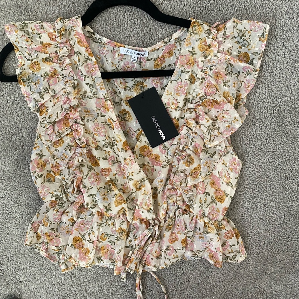 Fashion Nova Floral Blouse